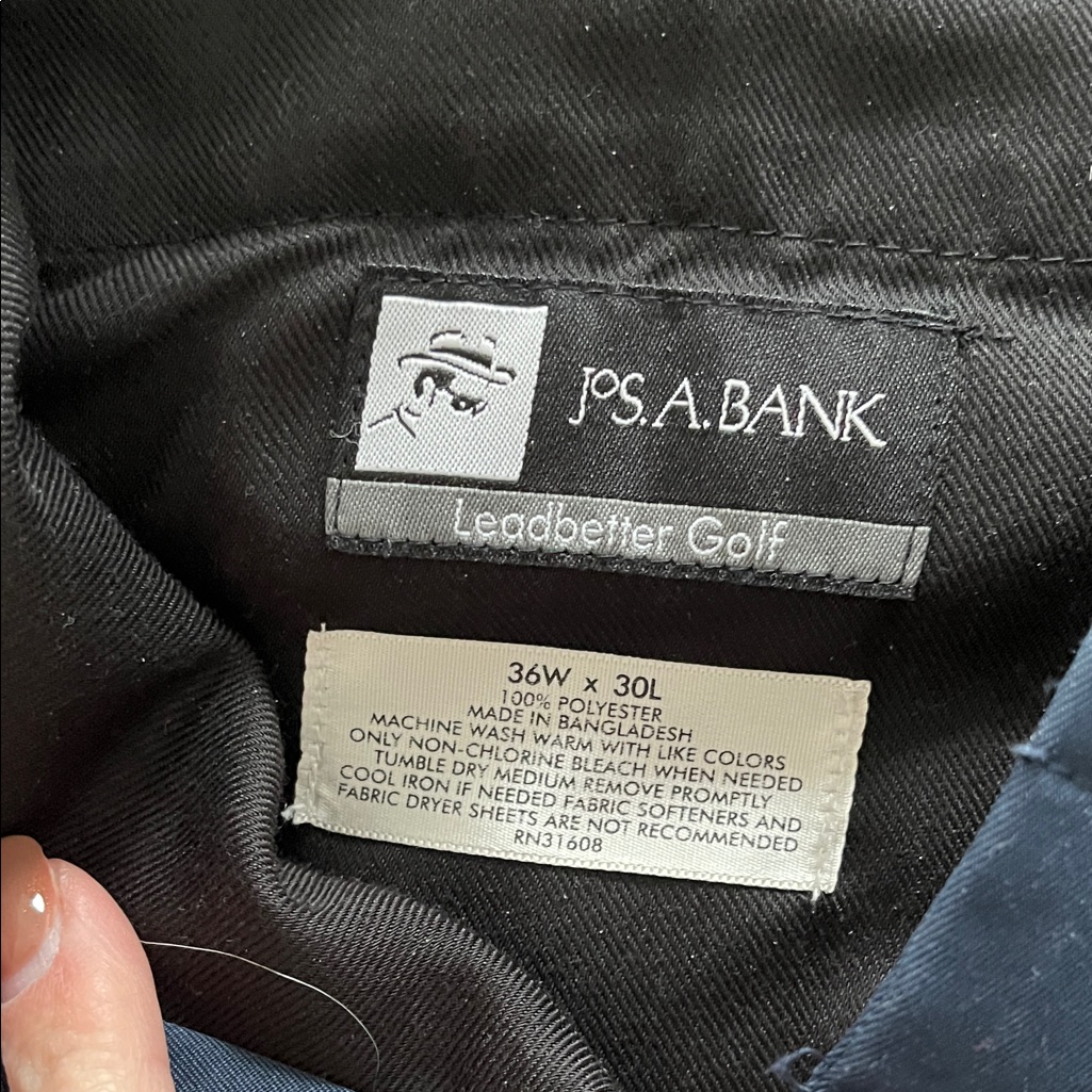 Jos A Bank Black Leadbetter Golf Trousers Jos A Bank Black Leadbetter Golf Trousers